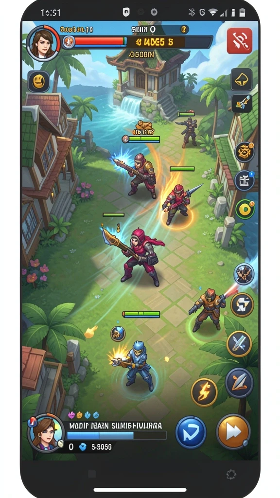 Tangkapan layar menampilkan mode multiplayer dengan banyak pemain.