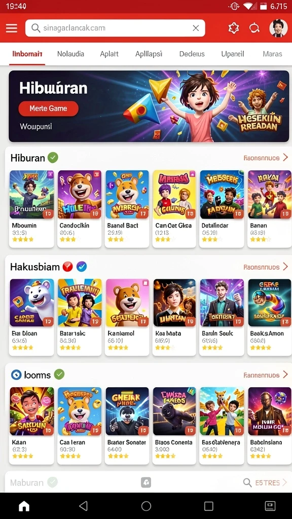 Screenshot dari level menantang yang menguji keterampilan pemain.