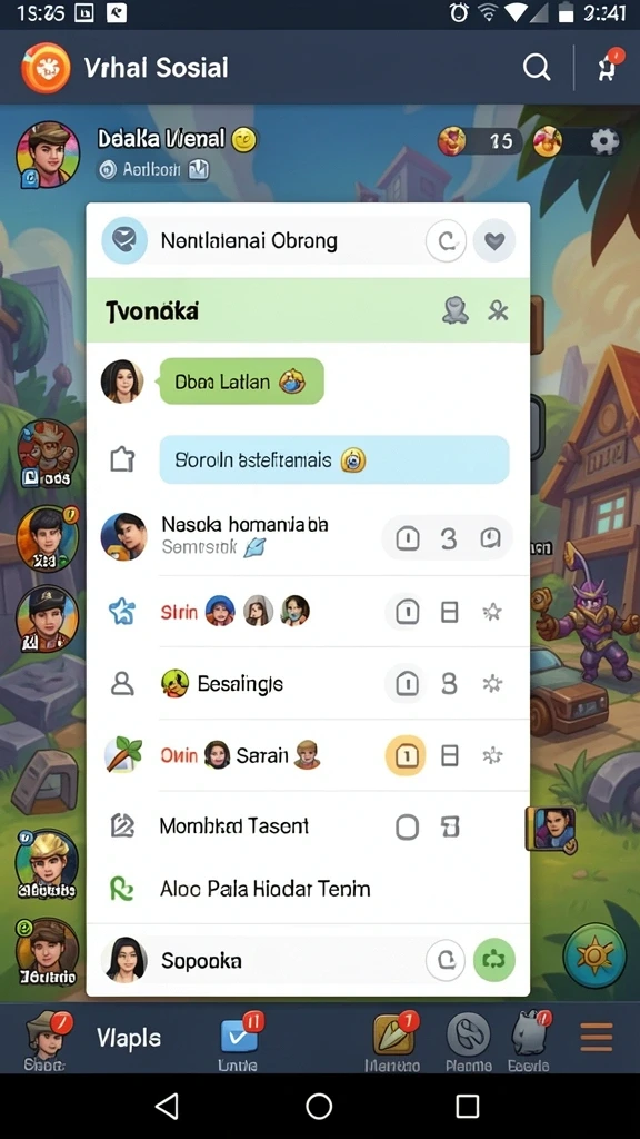 Tangkapan layar menunjukkan tantangan seru di level baru.