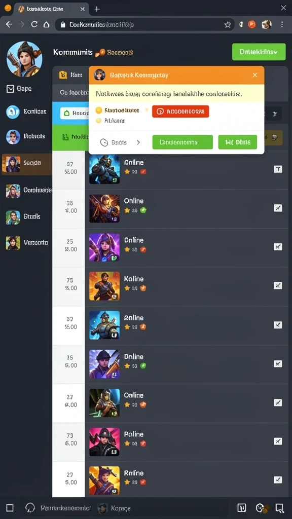 Screenshot menampilkan tampilan antarmuka permainan yang menarik.