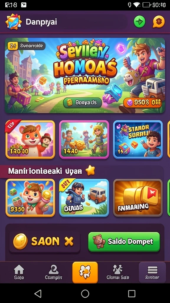 Fitur gameplay yang adiktif dan penuh tantangan.