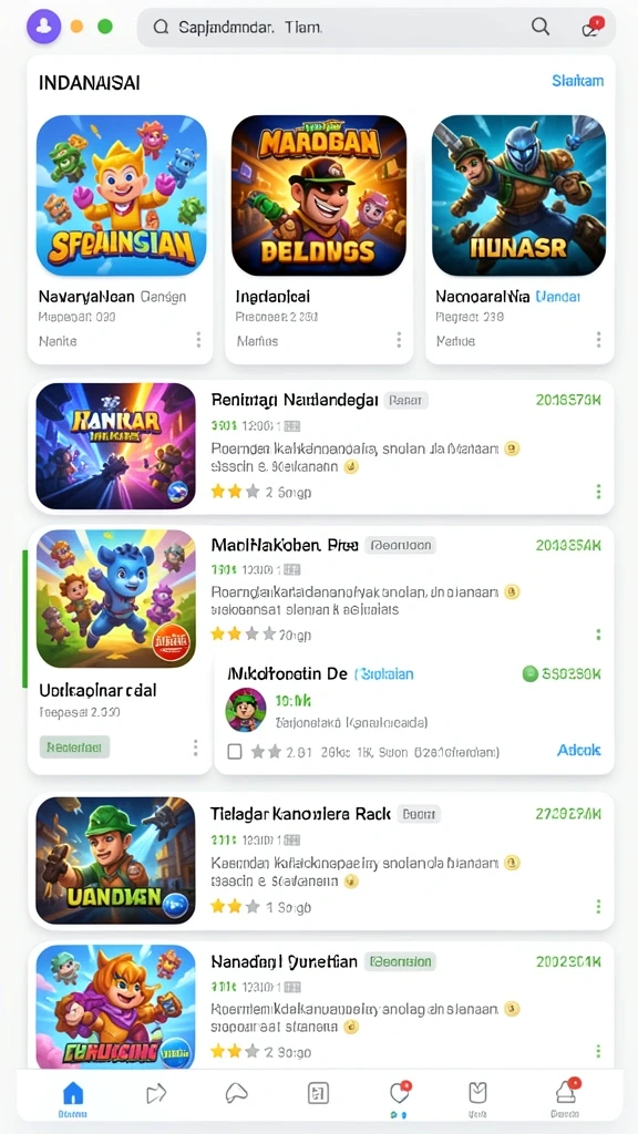 Screenshot menunjukkan antarmuka pengguna LUNATOGEL yang menarik.