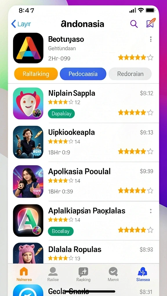 Screenshot memperlihatkan pilihan tema slot yang beragam.