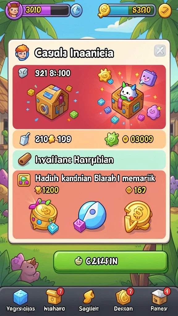 Fitur bonus harian yang menguntungkan pengguna.