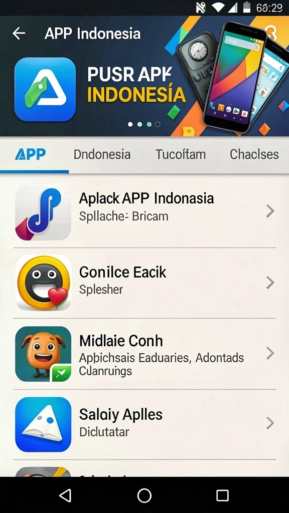 Tampilan awal yang menarik dan penuh warna.