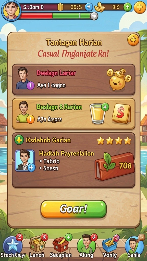Beragam pilihan game yang seru dan menarik.