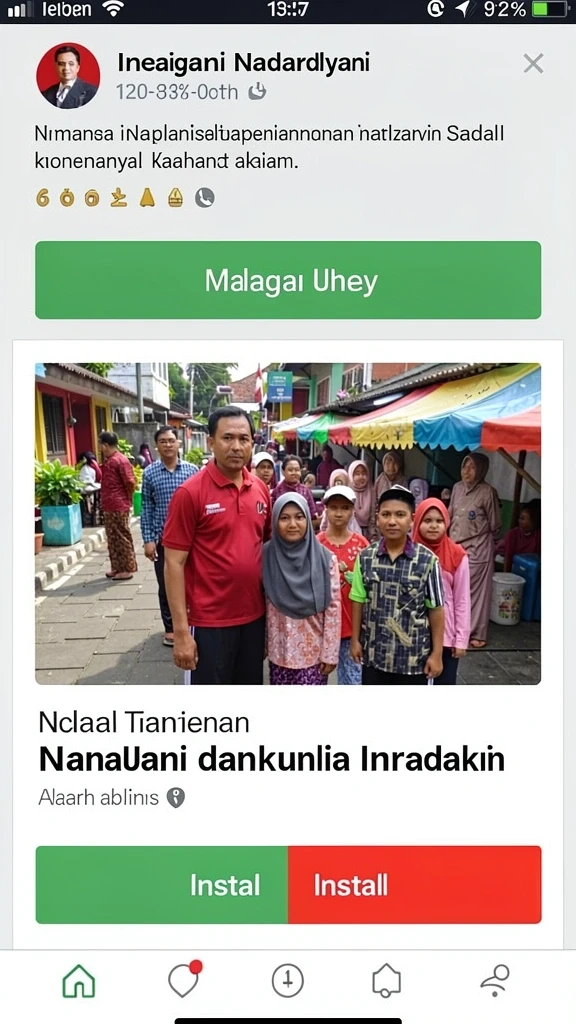 Tampilan utama permainan dengan navigasi intuitif.