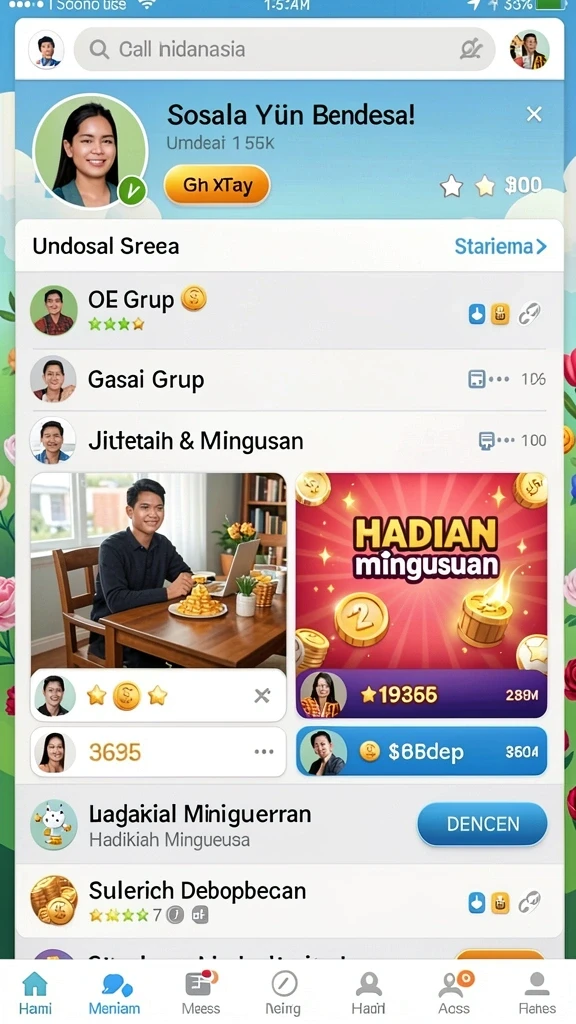 Fitur multiplayer yang memungkinkan bermain bersama teman.