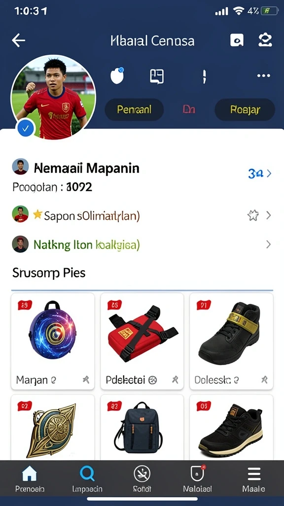Fitur chat interaktif dengan pemain lain.