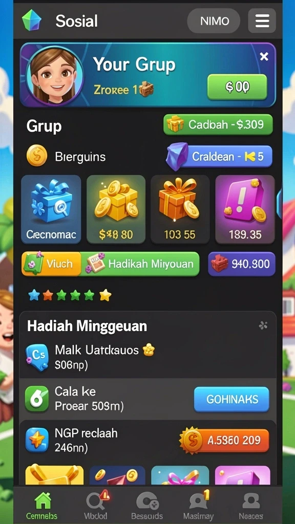 Pengalaman bermain seru dengan mode multiplayer.