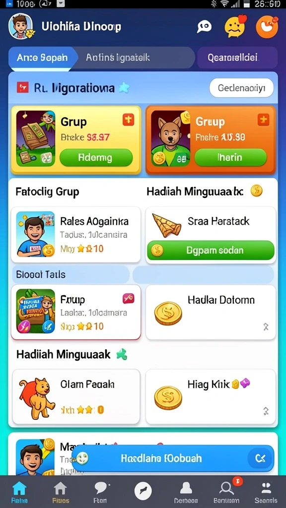 Tampilan karakter yang menarik dan detail.