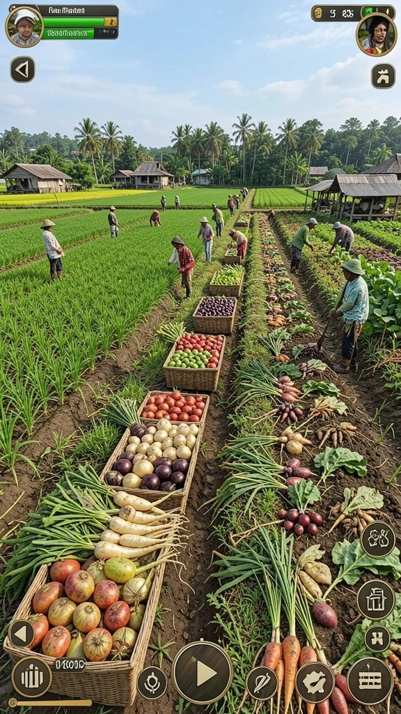 Menu permainan yang mudah diakses dan intuitif.